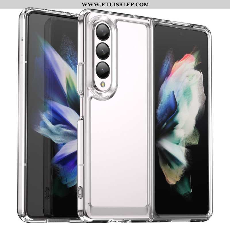 Etui do Samsung Galaxy Z Fold 4 Przezroczyste Kolorowe Krawędzie